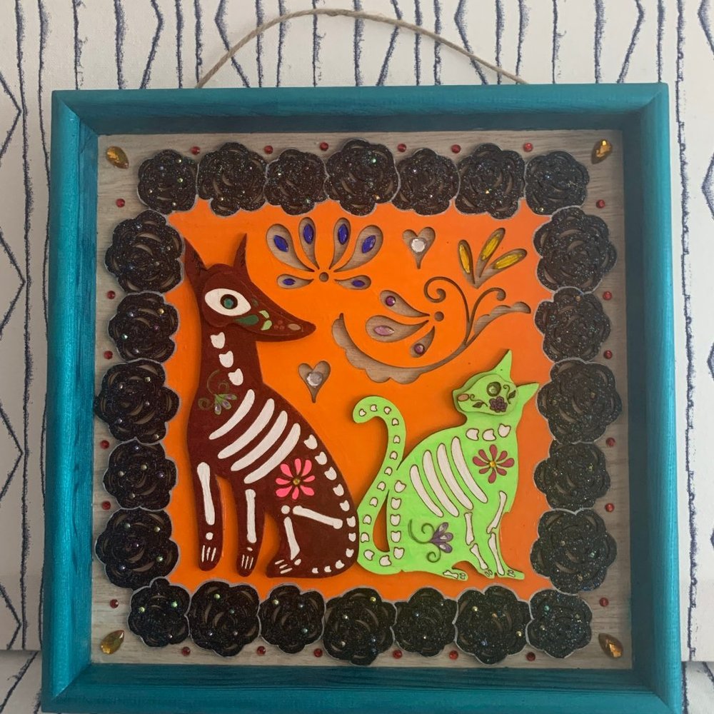 ⭐️#463 Hand Painted Wooden Halloween Sign